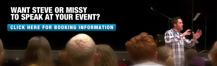 Request Steve or Missy Crowder to speak at your event, booking information